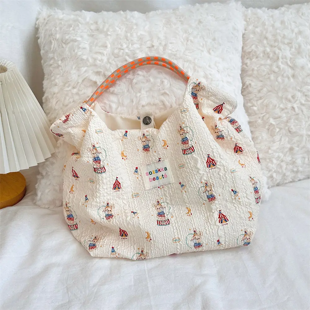 Women's Pink Cartoon Handbag for Work