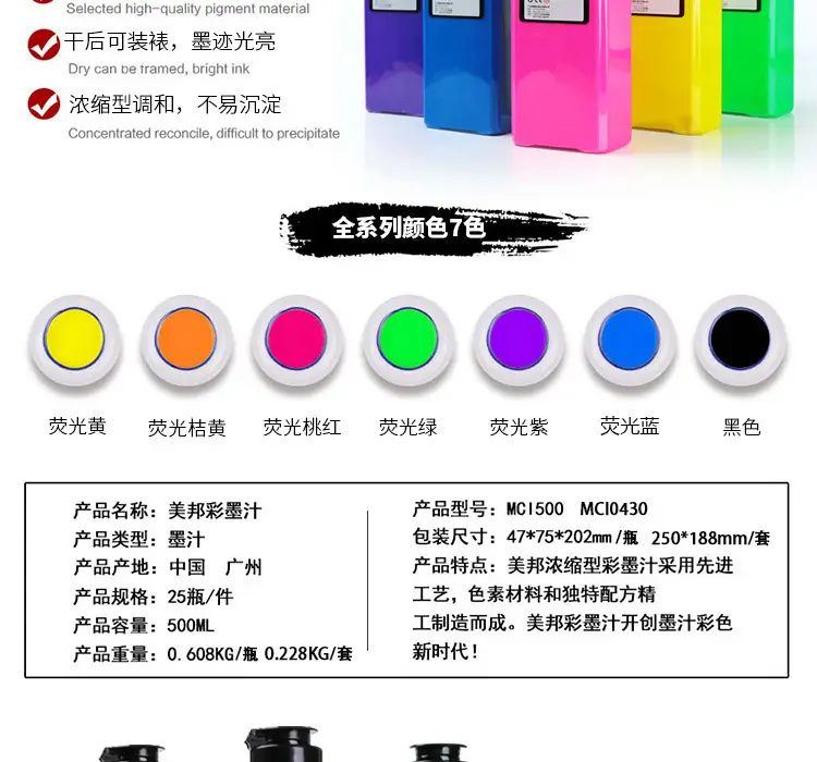 Smart Elephant Color Ink Set Watercolor Chinese Painting for Beginners Finger Painting Washable Ink Paints for Art Painting — feature 3