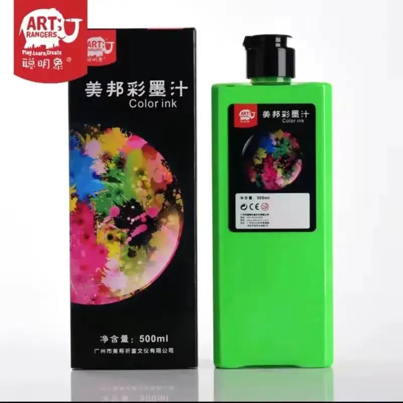Smart Elephant Color Ink Set Watercolor Chinese Painting for Beginners Finger Painting Washable Ink Paints for Art Painting