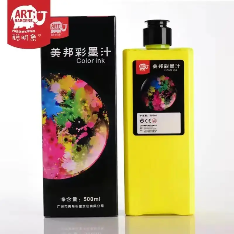 Smart Elephant Color Ink Set Watercolor Chinese Painting for Beginners Finger Painting Washable Ink Paints for Art Painting