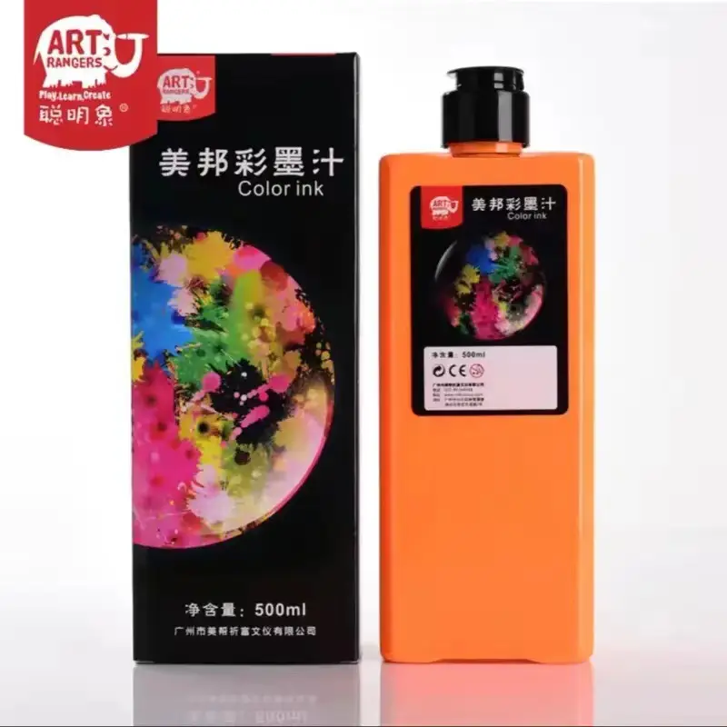 Smart Elephant Color Ink Set Watercolor Chinese Painting for Beginners Finger Painting Washable Ink Paints for Art Painting