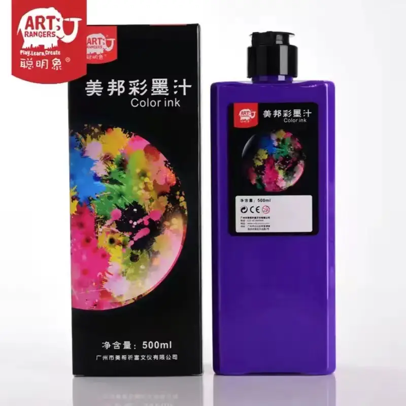 Smart Elephant Color Ink Set Watercolor Chinese Painting for Beginners Finger Painting Washable Ink Paints for Art Painting