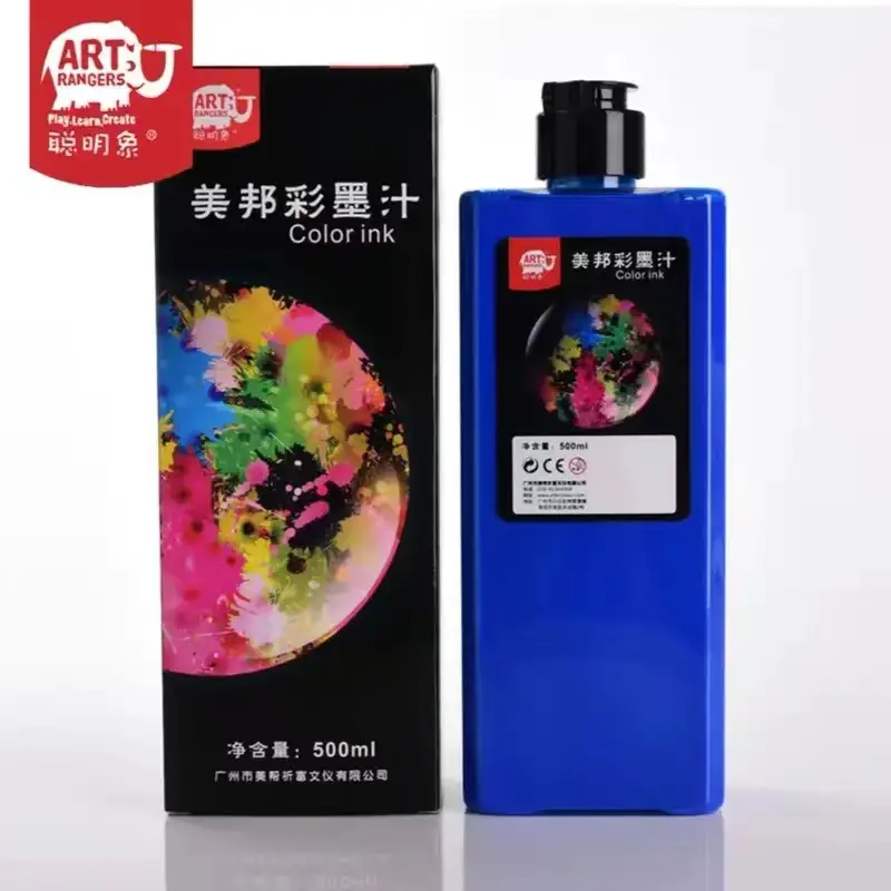 Smart Elephant Color Ink Set Watercolor Chinese Painting for Beginners Finger Painting Washable Ink Paints for Art Painting