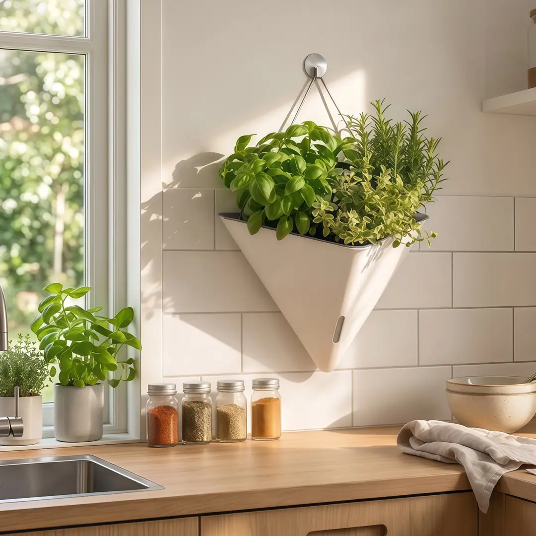 Cross-Border Specially Designed for Oulinze Plastic Wall-Mounted Flower Pots, Household Self-Watering, Self-Absorbing Pots, Gardening Simple Lazy Flower Pots — feature 10