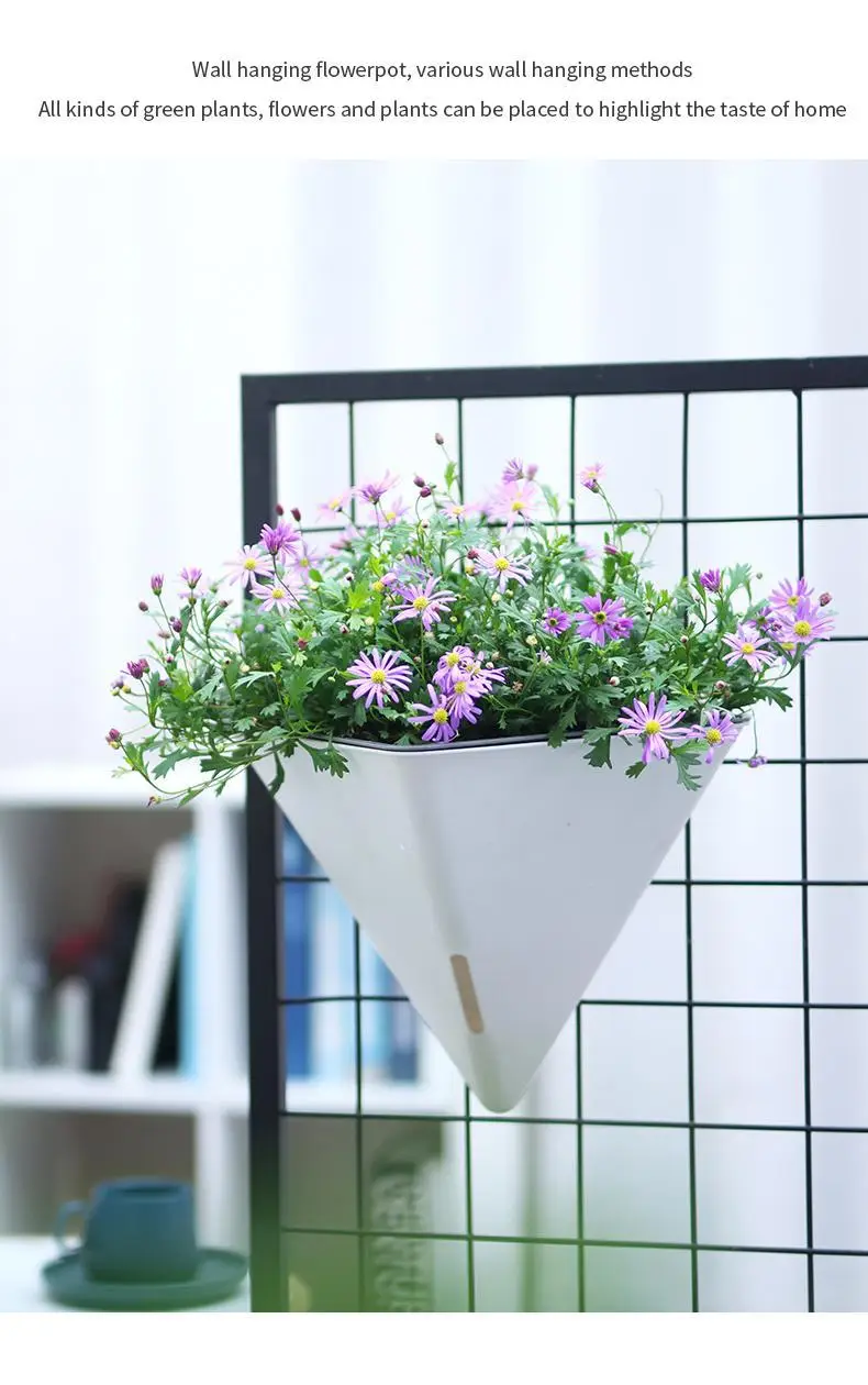 Cross-Border Specially Designed for Oulinze Plastic Wall-Mounted Flower Pots, Household Self-Watering, Self-Absorbing Pots, Gardening Simple Lazy Flower Pots — feature 22