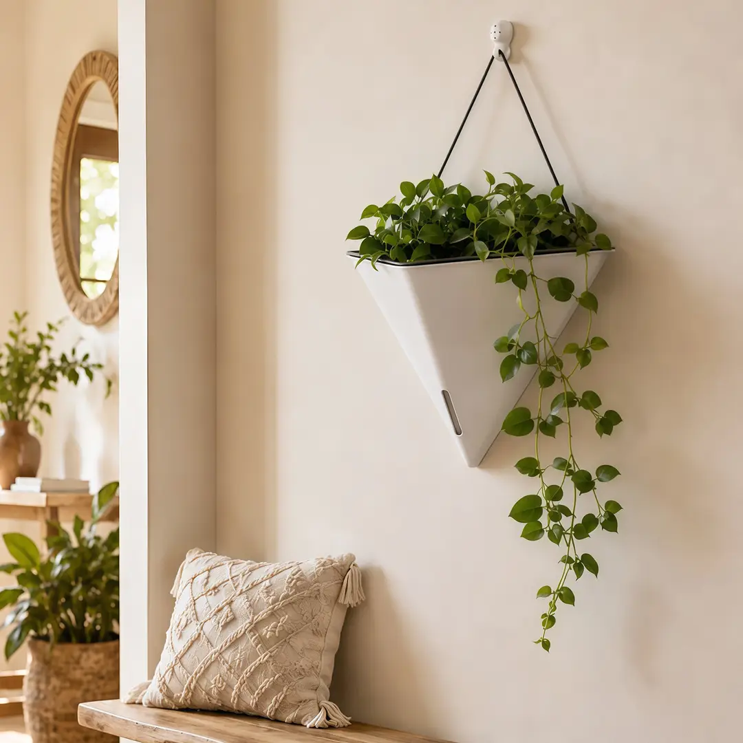 Cross-Border Specially Designed for Oulinze Plastic Wall-Mounted Flower Pots, Household Self-Watering, Self-Absorbing Pots, Gardening Simple Lazy Flower Pots — feature 25