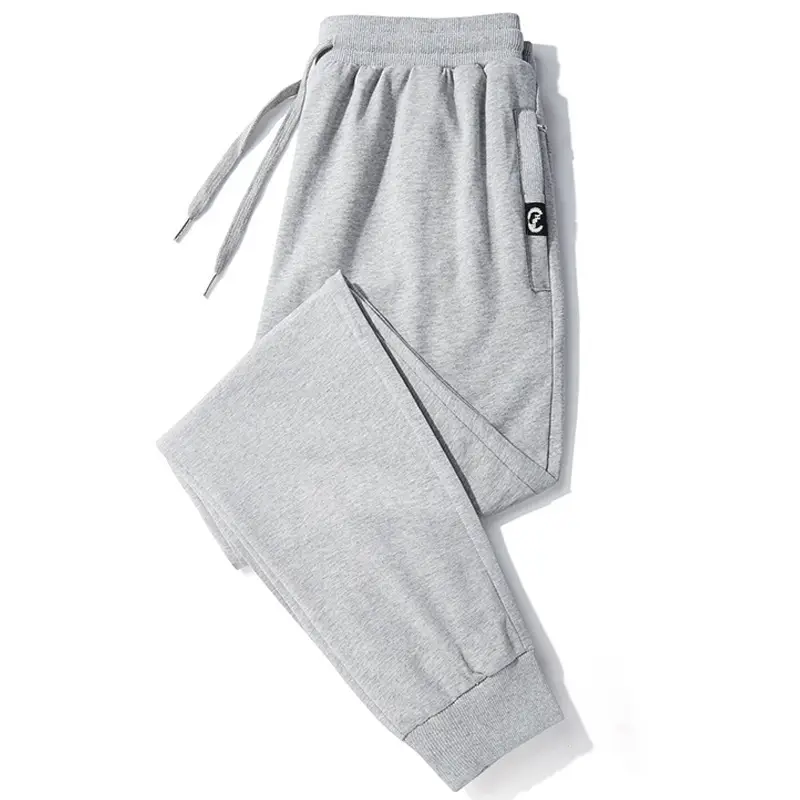Sports Pants Men's Spring and Autumn New Pure Cotton Men's Casual Pants Student Thin Knitted Pants Men's Summer Men's Sweatpants
