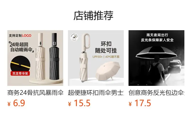 Adjustable Rotating LED Umbrella for Rain & Wind — feature 1