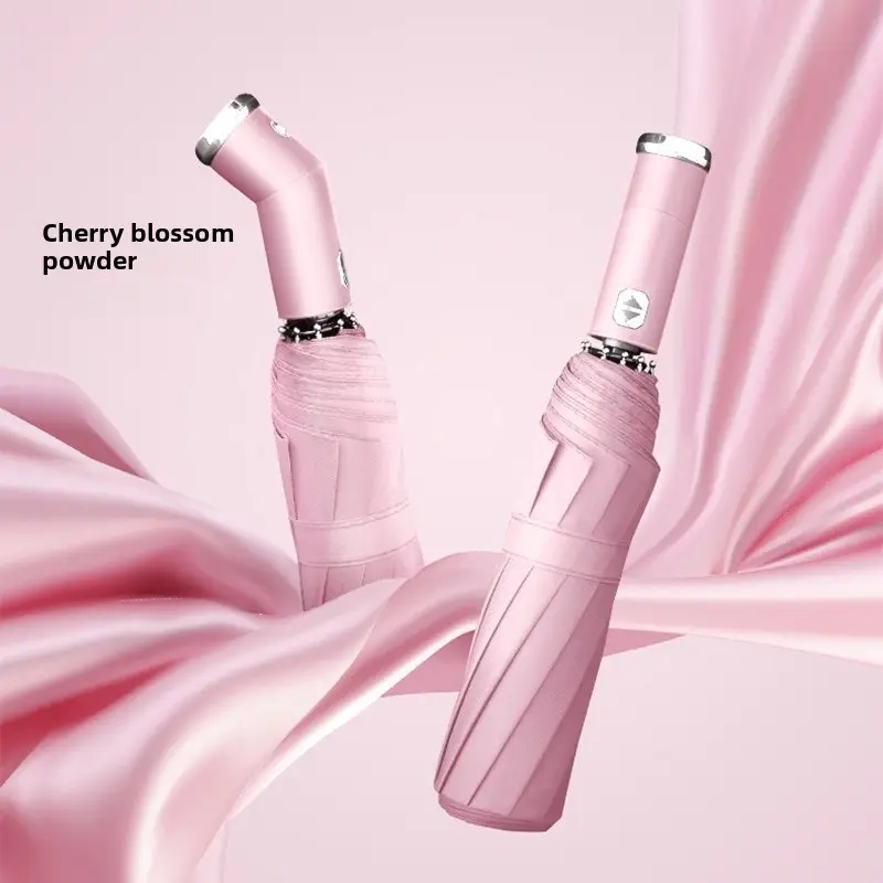 Adjustable Rotating LED Umbrella for Rain & Wind - Image 3