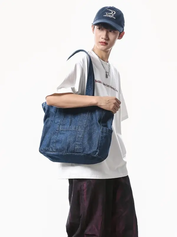 Women's Large Capacity Denim Shoulder Bag 2024 - Image 4