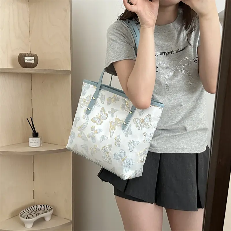 Women Butterfly Printed Large Capacity Shoulder Bag 2024 - Image 8