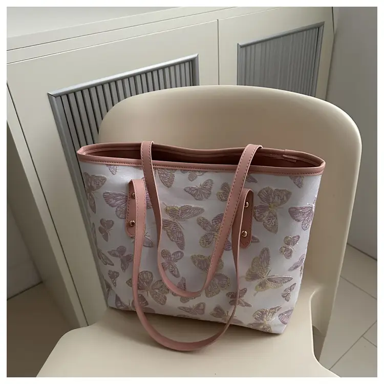 Women Butterfly Printed Large Capacity Shoulder Bag 2024 - Image 2