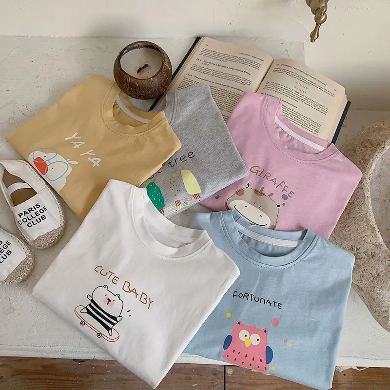 Children's Long Sleeve T-Shirt White Cotton Spring 2024 - Image 7