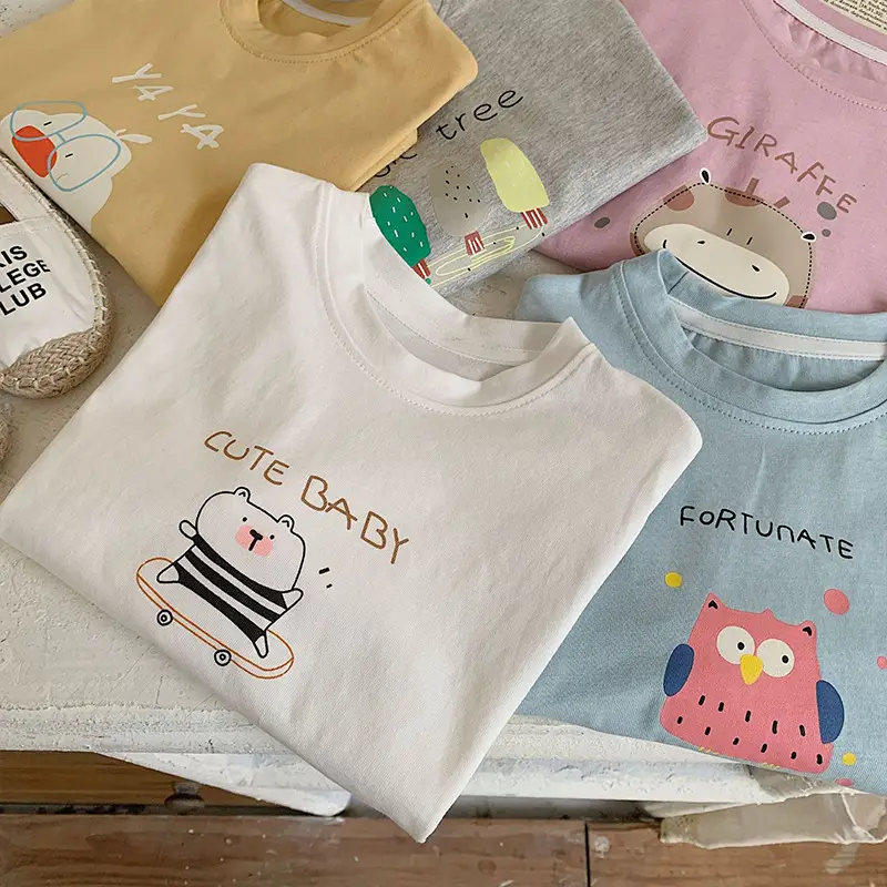 Children's Long Sleeve T-Shirt White Cotton Spring 2024 - Image 8