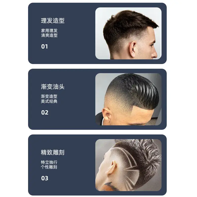 Professional Electric Hair Clipper with Oil Head & 0-Blade Blades — feature 8