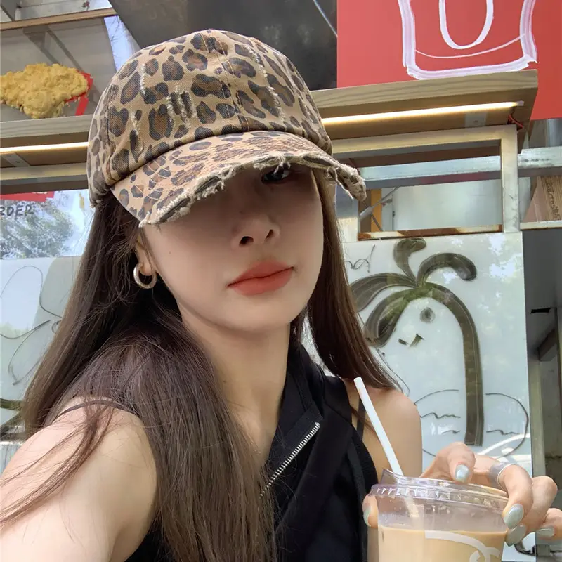 Millennium Retro Leopard Cap for Men Women - Image 3