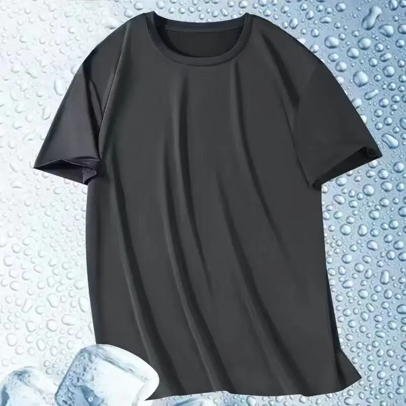 Men's Ice Silk Slim Fit Short Sleeve T-Shirt - Image 10