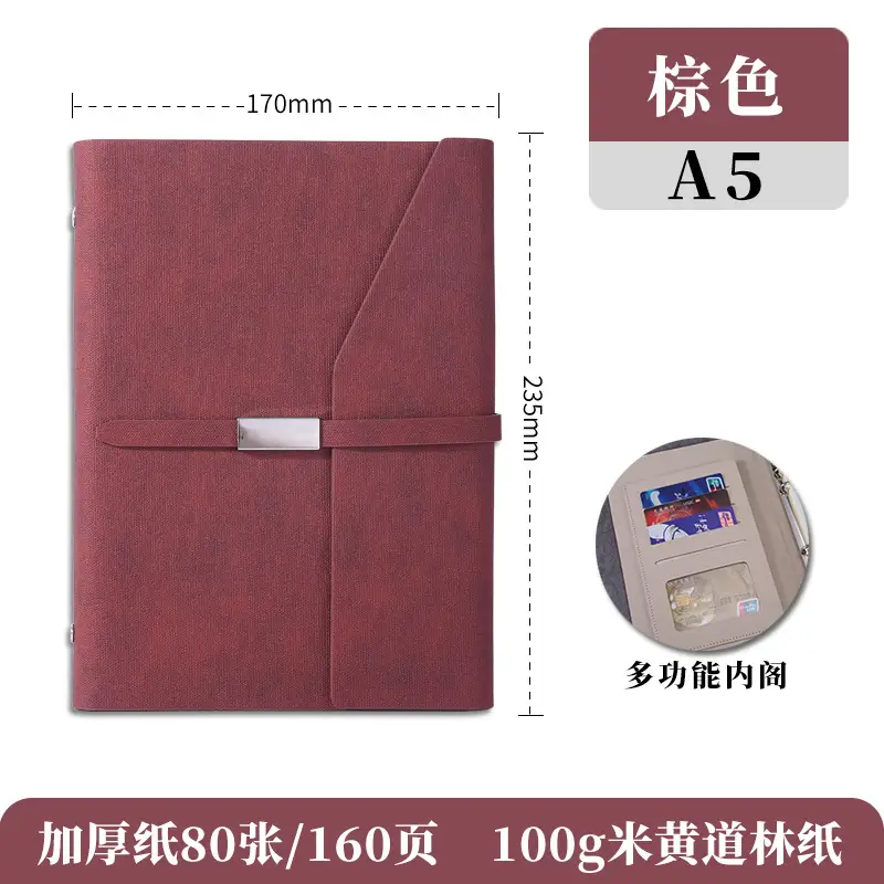 A5 Detachable Business Notepad Notebook