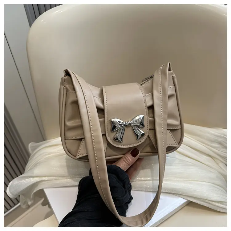 White Bow Underarm Bag for Women Summer 2024 — feature 10