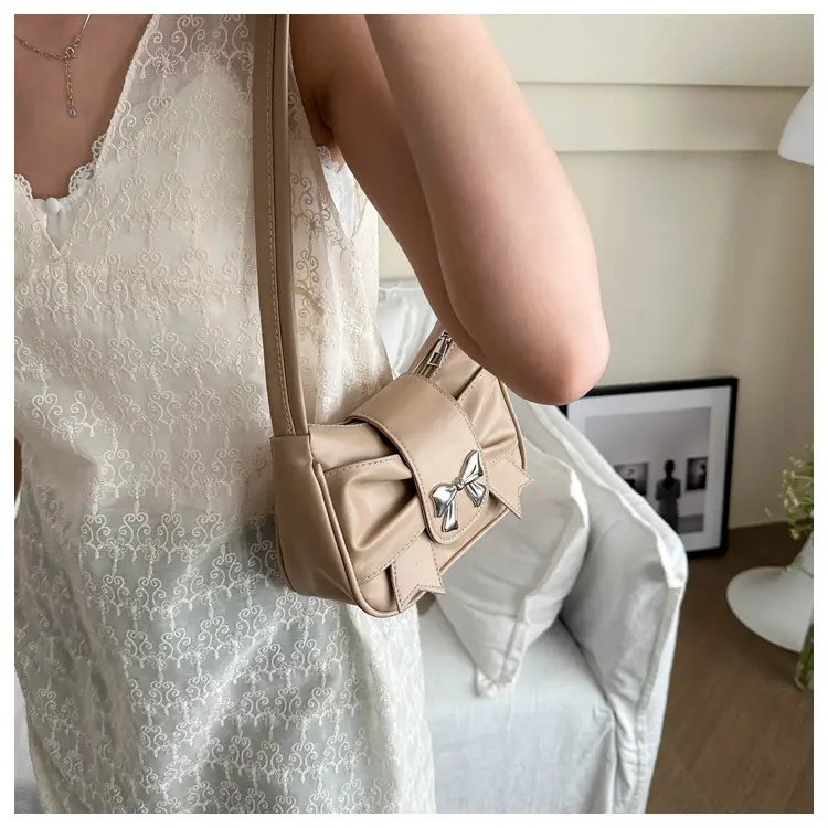 White Bow Underarm Bag for Women Summer 2024 — feature 18