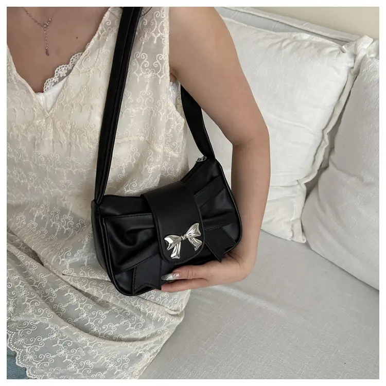 White Bow Underarm Bag for Women Summer 2024 — feature 19