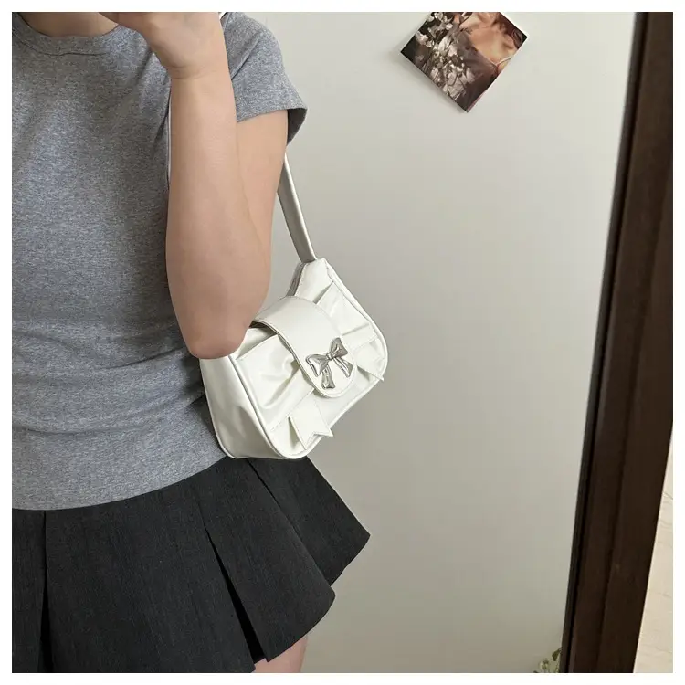 White Bow Underarm Bag for Women Summer 2024 — feature 24