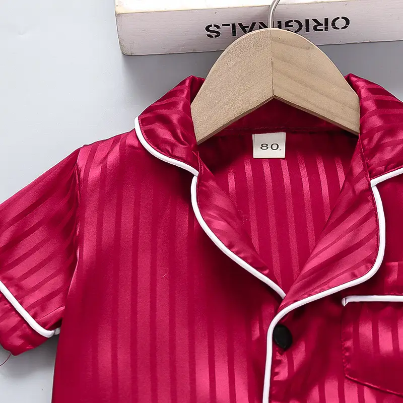 Pink Striped Baby Pajamas Set with Shoes — feature 16