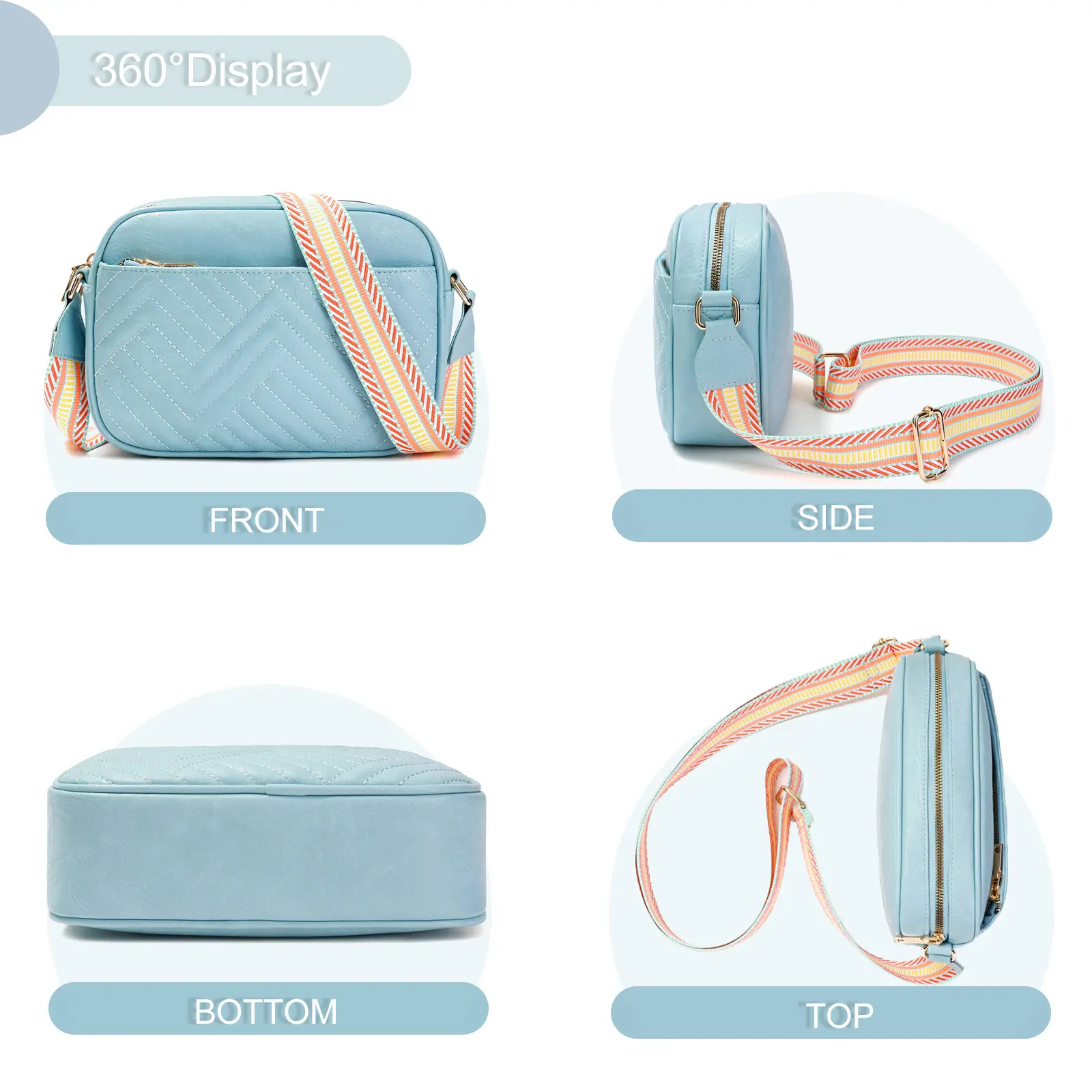 Green Diagonal Niche One Shoulder Bag — feature 3