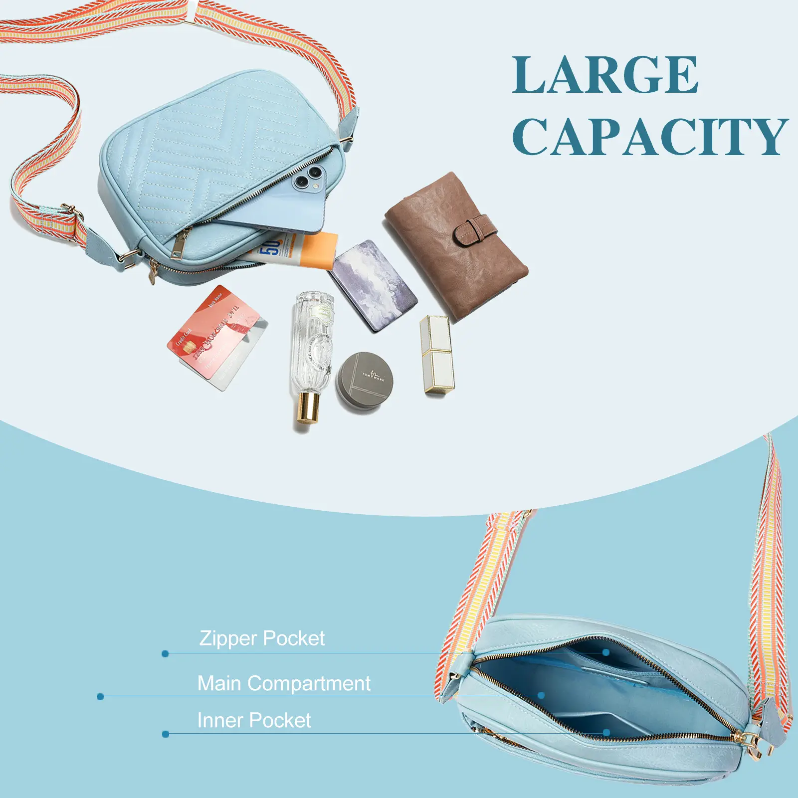 Green Diagonal Niche One Shoulder Bag — feature 4