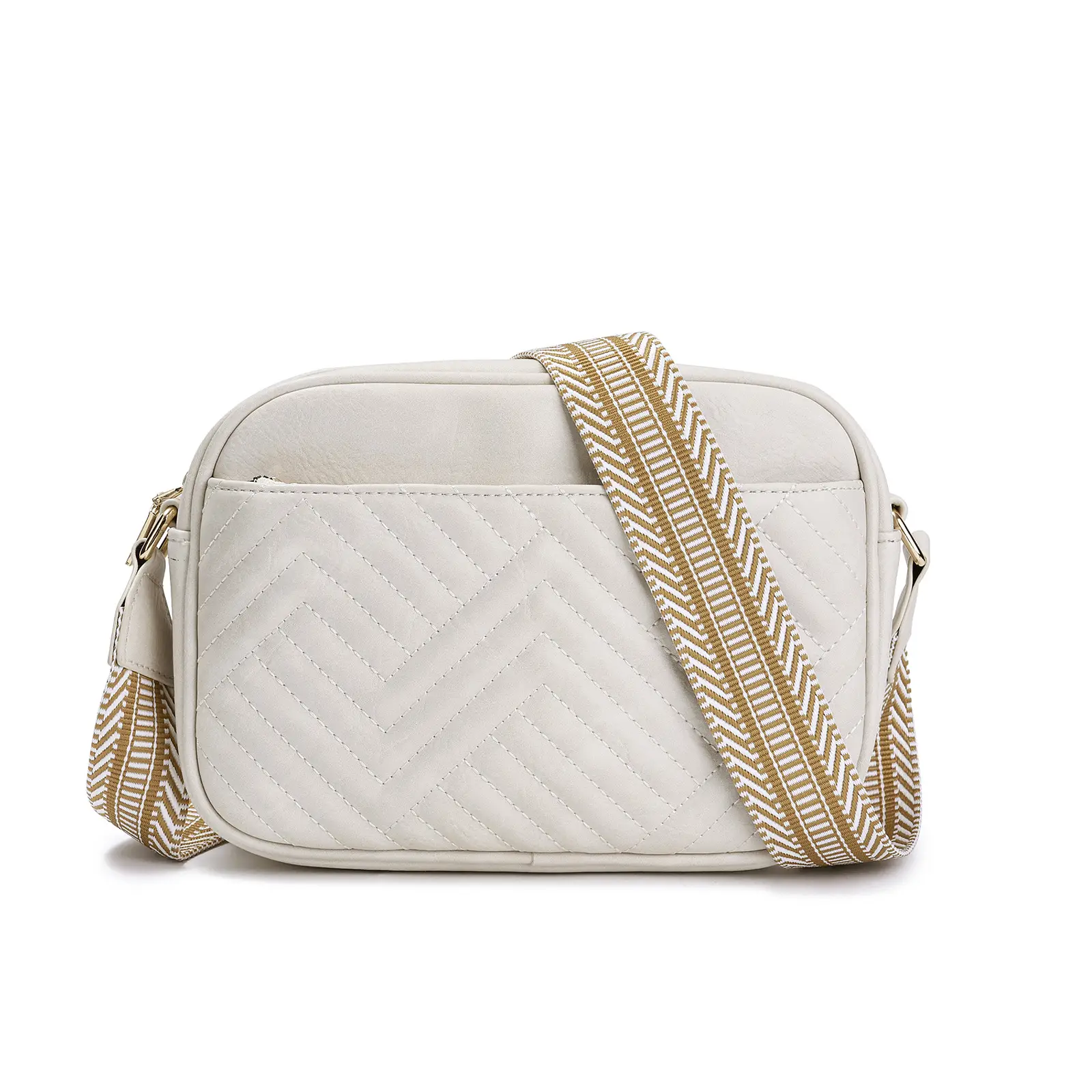 Green Diagonal Niche One Shoulder Bag