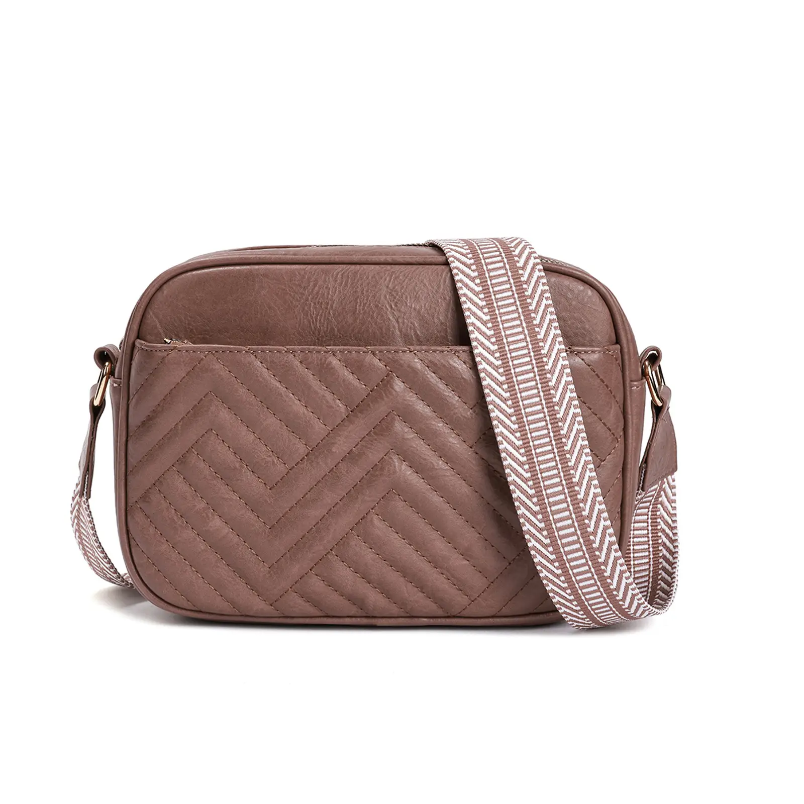 Green Diagonal Niche One Shoulder Bag