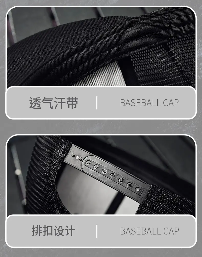 2025 Half-Mesh Baseball Cap Navy Sports Men Women — feature 30