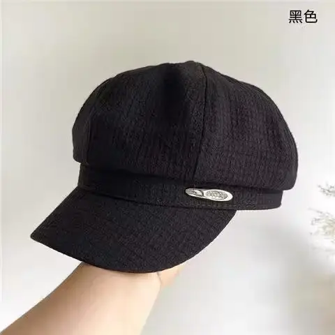 Women's Brown Waffle Cap with Brand Logo — feature 10