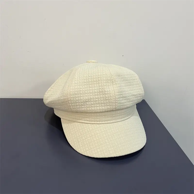 Women's Brown Waffle Cap with Brand Logo - Image 10