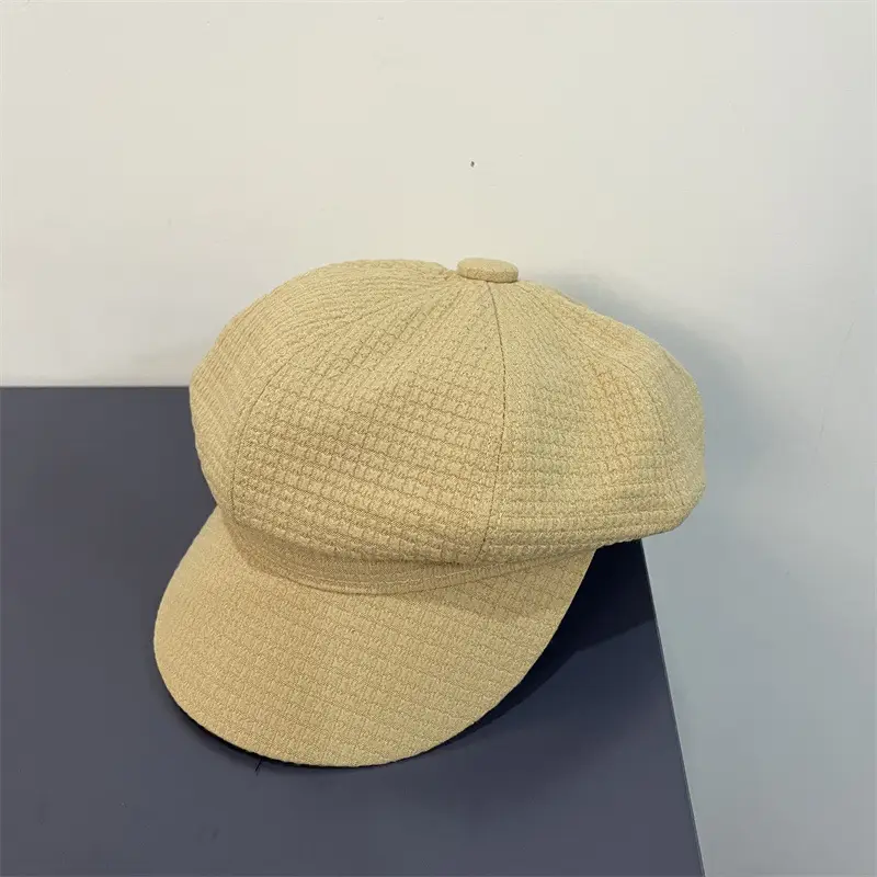 Women's Brown Waffle Cap with Brand Logo - Image 11