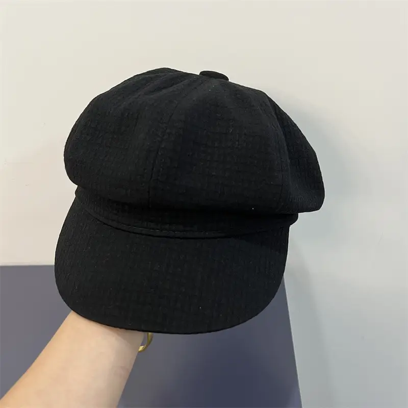 Women's Brown Waffle Cap with Brand Logo - Image 9