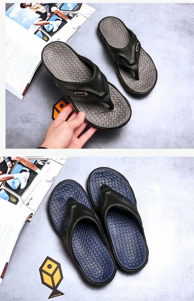Men's Blue Orange Beach Flip-Flops 2024 — feature 20