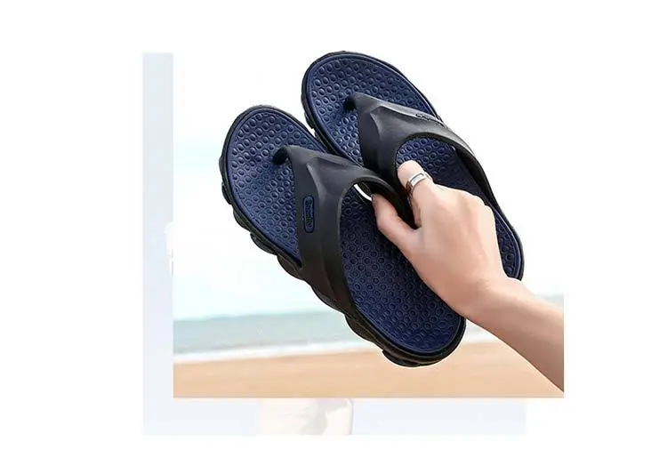Men's Blue Orange Beach Flip-Flops 2024 — feature 35