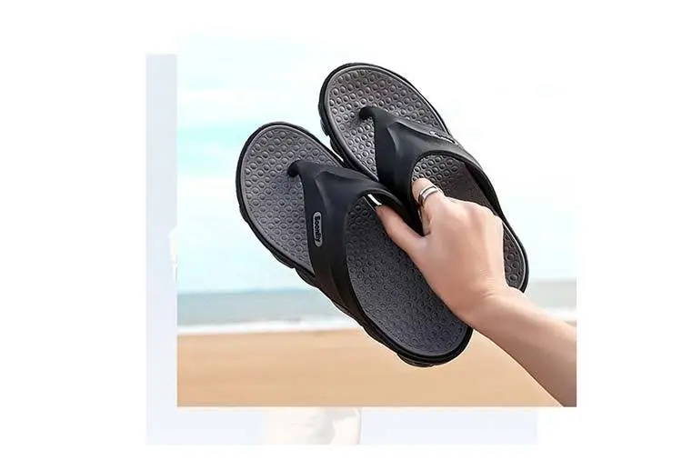 Men's Blue Orange Beach Flip-Flops 2024 — feature 43