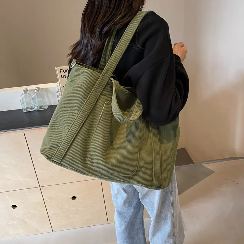 2025 Literary Shoulder Bag Ruiying Women's Large Capacity tote - Image 8