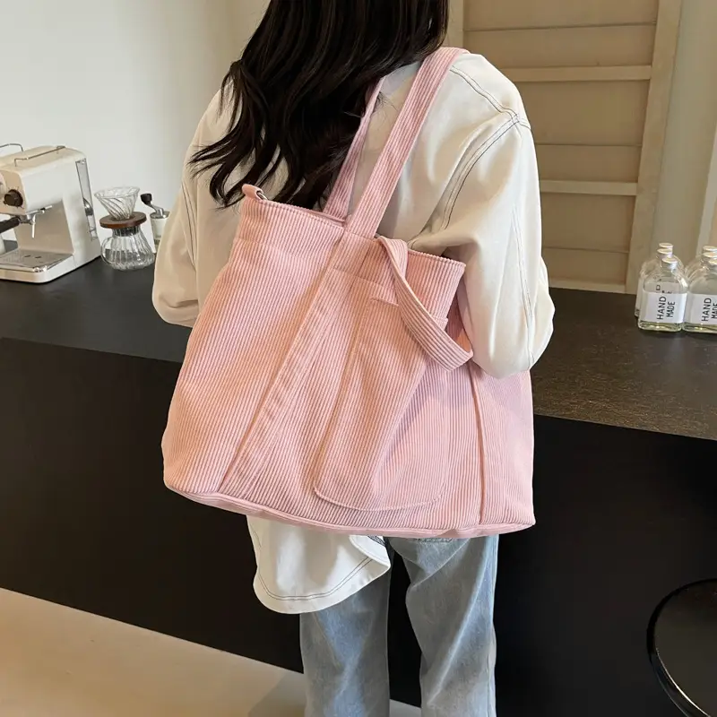 2025 Literary Shoulder Bag Ruiying Women's Large Capacity tote - Image 9
