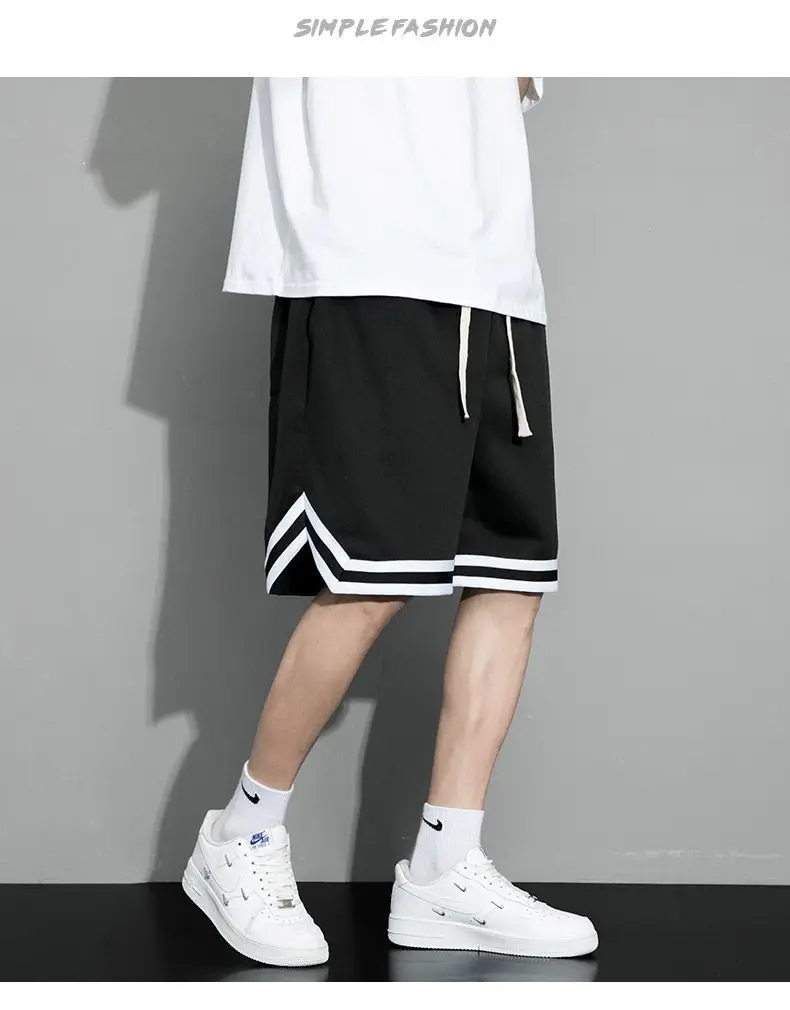 Men Ice Silk Mesh Shorts Basketball Training Plus Size — feature 6