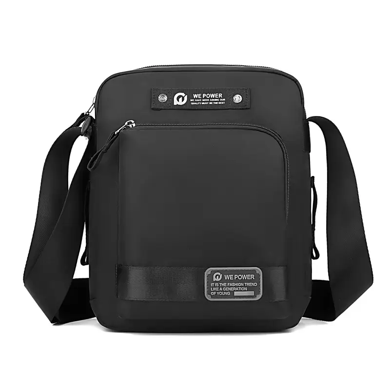 Men's Blue Crossbody Bag with 360° Rotation - Image 9