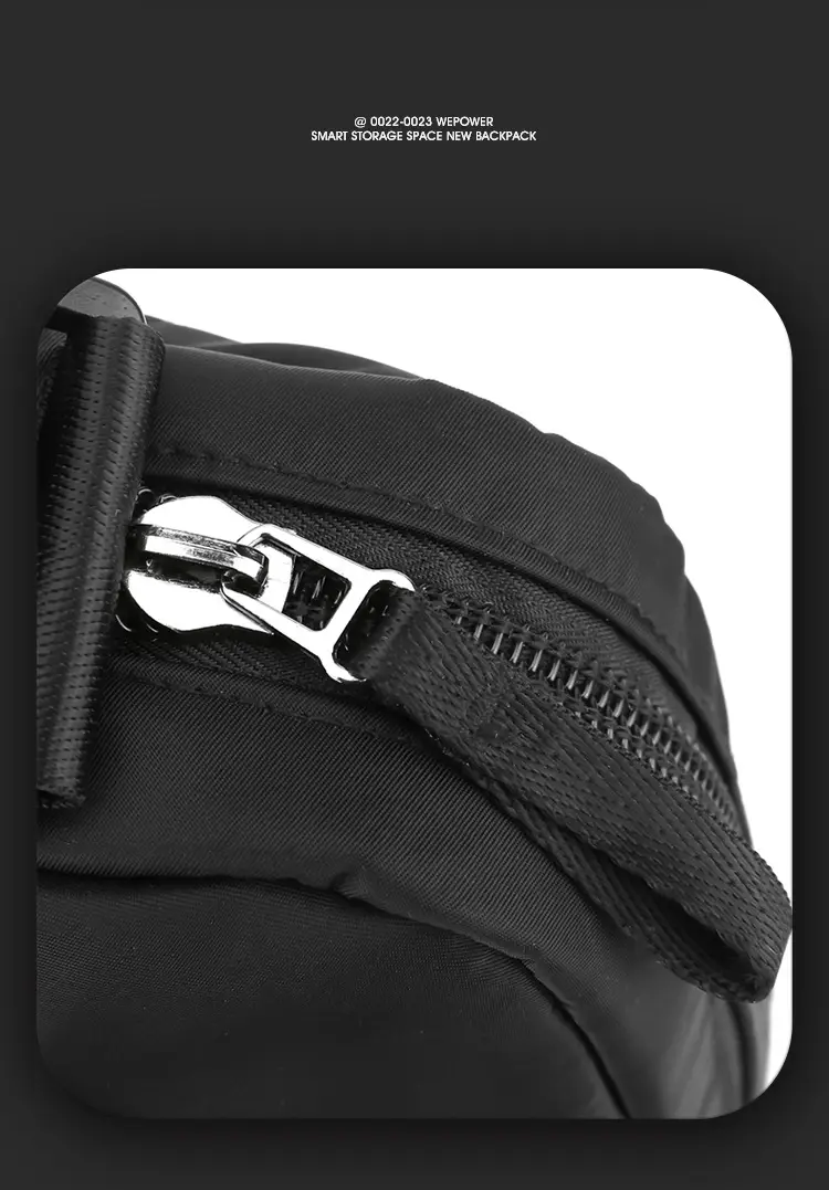 Men's Blue Crossbody Bag with 360° Rotation — feature 24