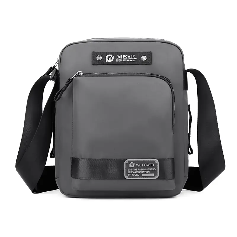 Men's Blue Crossbody Bag with 360° Rotation - Image 2