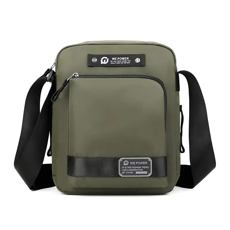 Men's Blue Crossbody Bag with 360° Rotation - Image 4