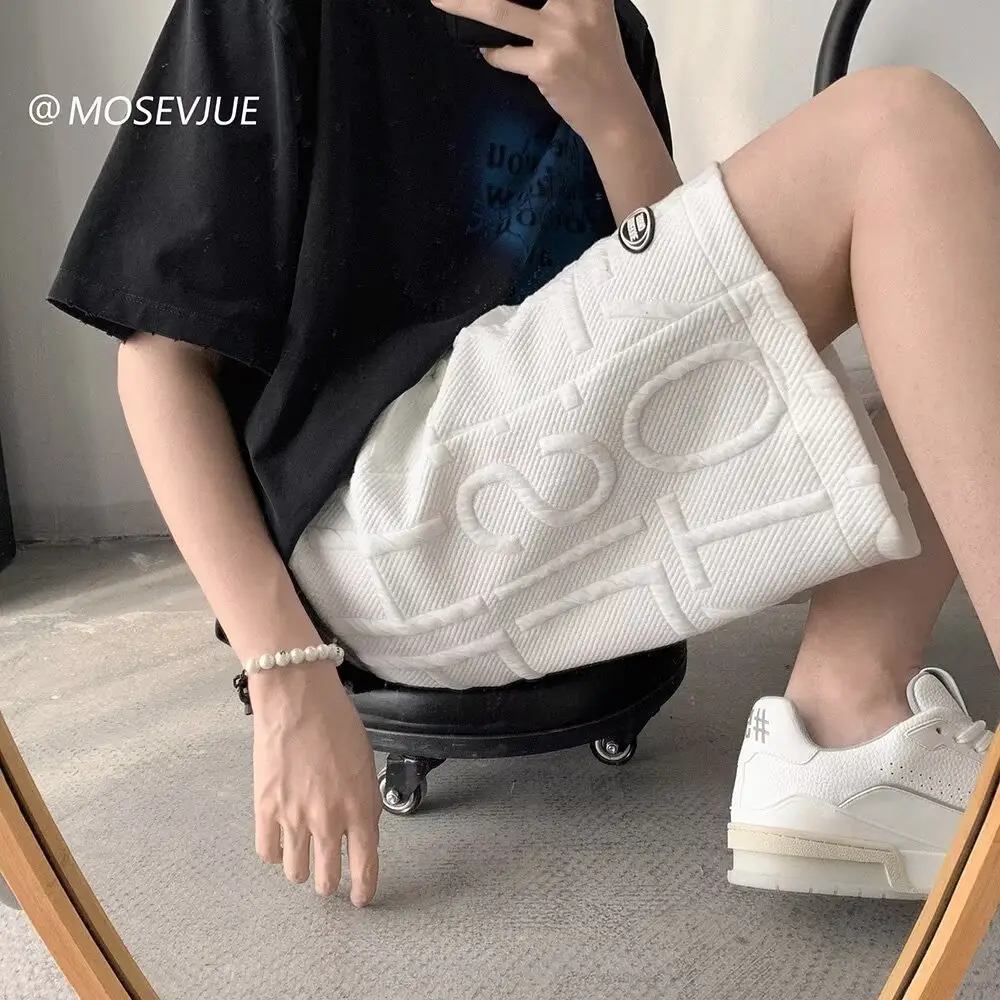 Men's Waffkle Foam Printed Shorts Black 2024 - Image 6