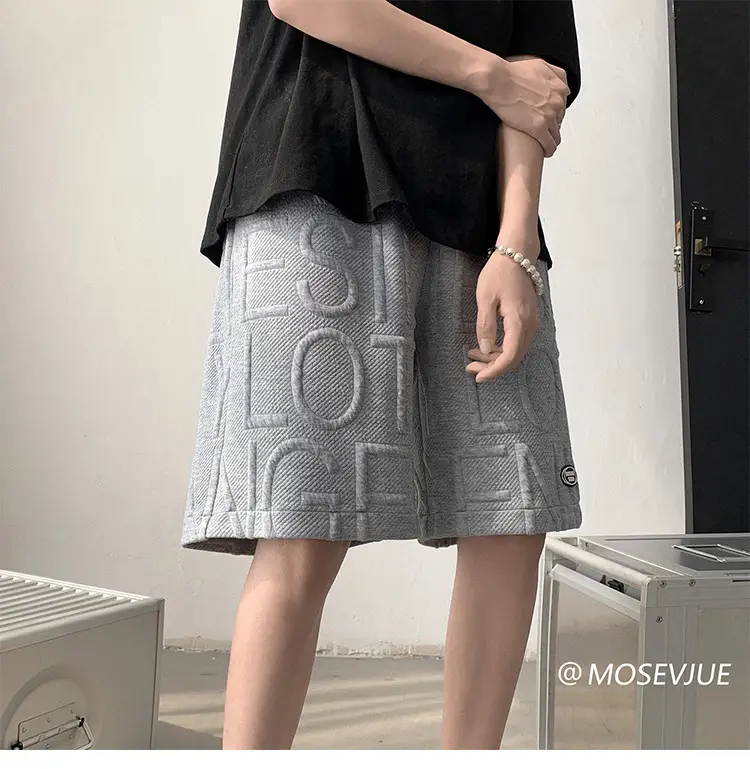 Men's Waffkle Foam Printed Shorts Black 2024 — feature 2