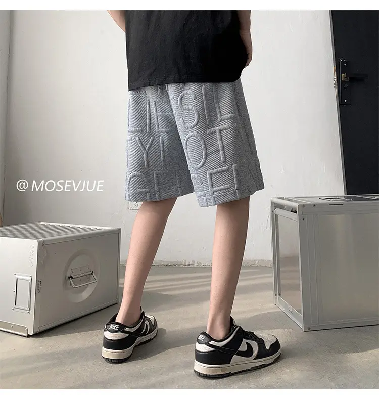Men's Waffkle Foam Printed Shorts Black 2024 — feature 4