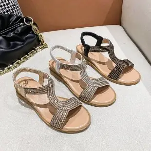 2024 Rhinestone Women's Sandals Student Casual Lightweight Beach — feature 1